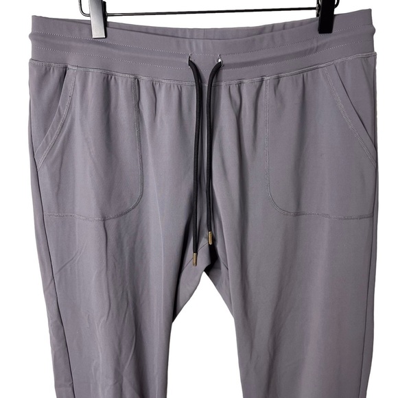 Zyia Active Peak Ankle Zipper Joggers Gray Size Large Athleisure Athletic - Picture 5 of 9